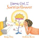 Llama, Girl, and the Sunriseflower